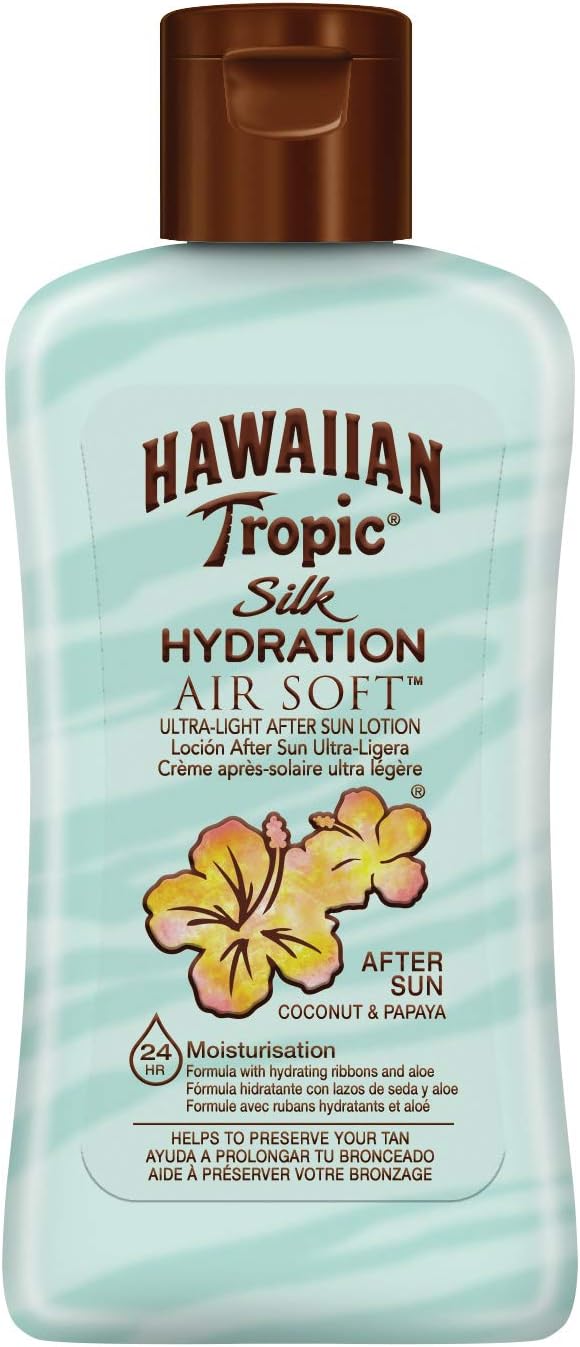 Hawaiian Tropic Silk Hydration Air Soft After Sun Lotion Coconut Papaya Mini, 60 ml, Pack of 2