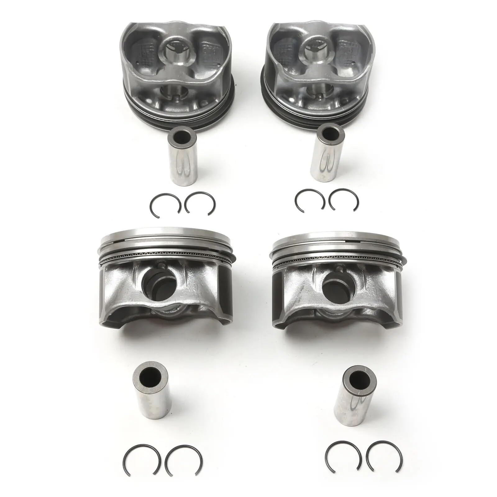 Anello Pistone Set di 4 pistoni e fasce elastiche motore EA111 STD da 76,5 mm, adatti per VW per Jetta 1.6L Sostituire