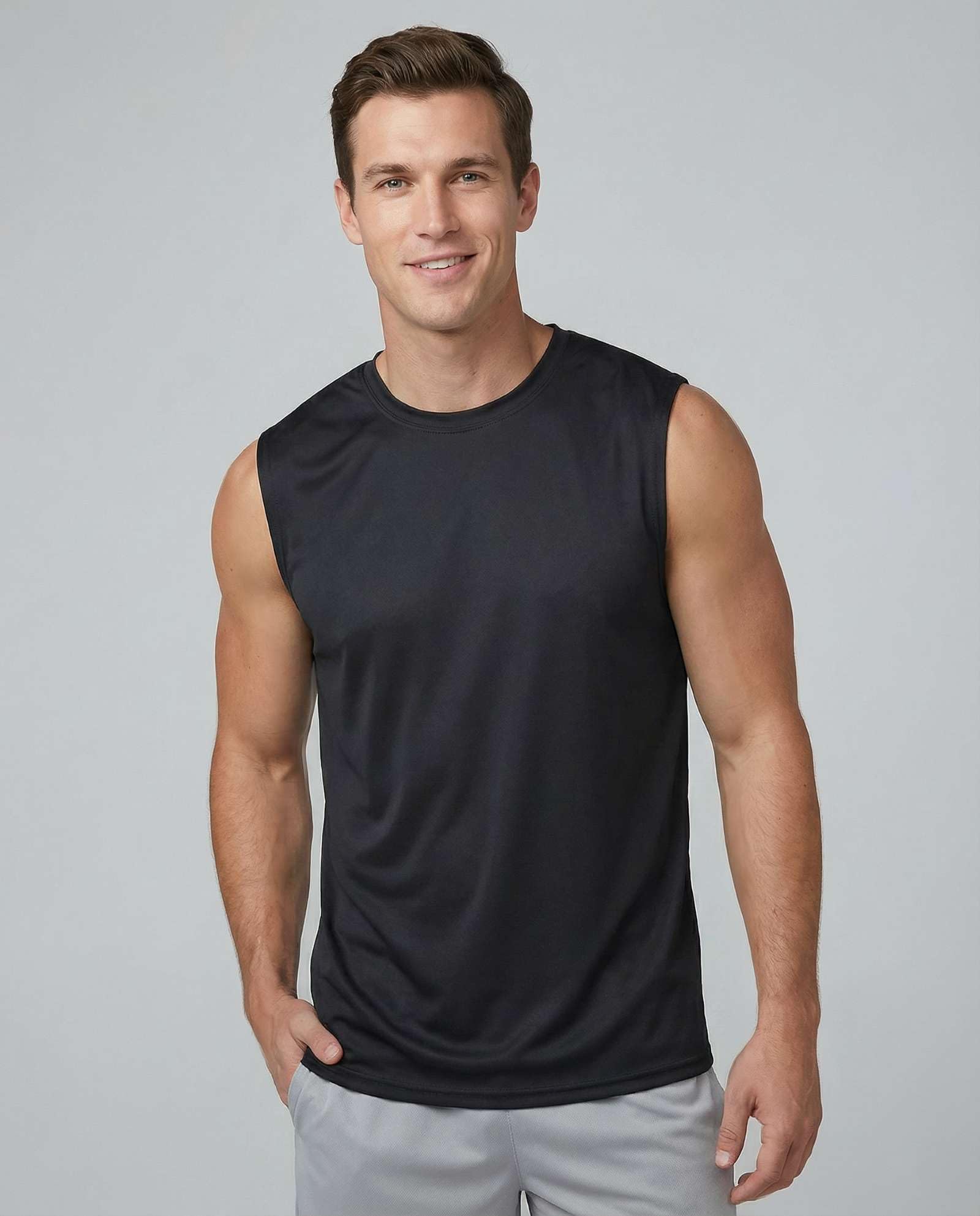 Real Essentials Herren Sportlich Yoga-Shirt (5er Pack)