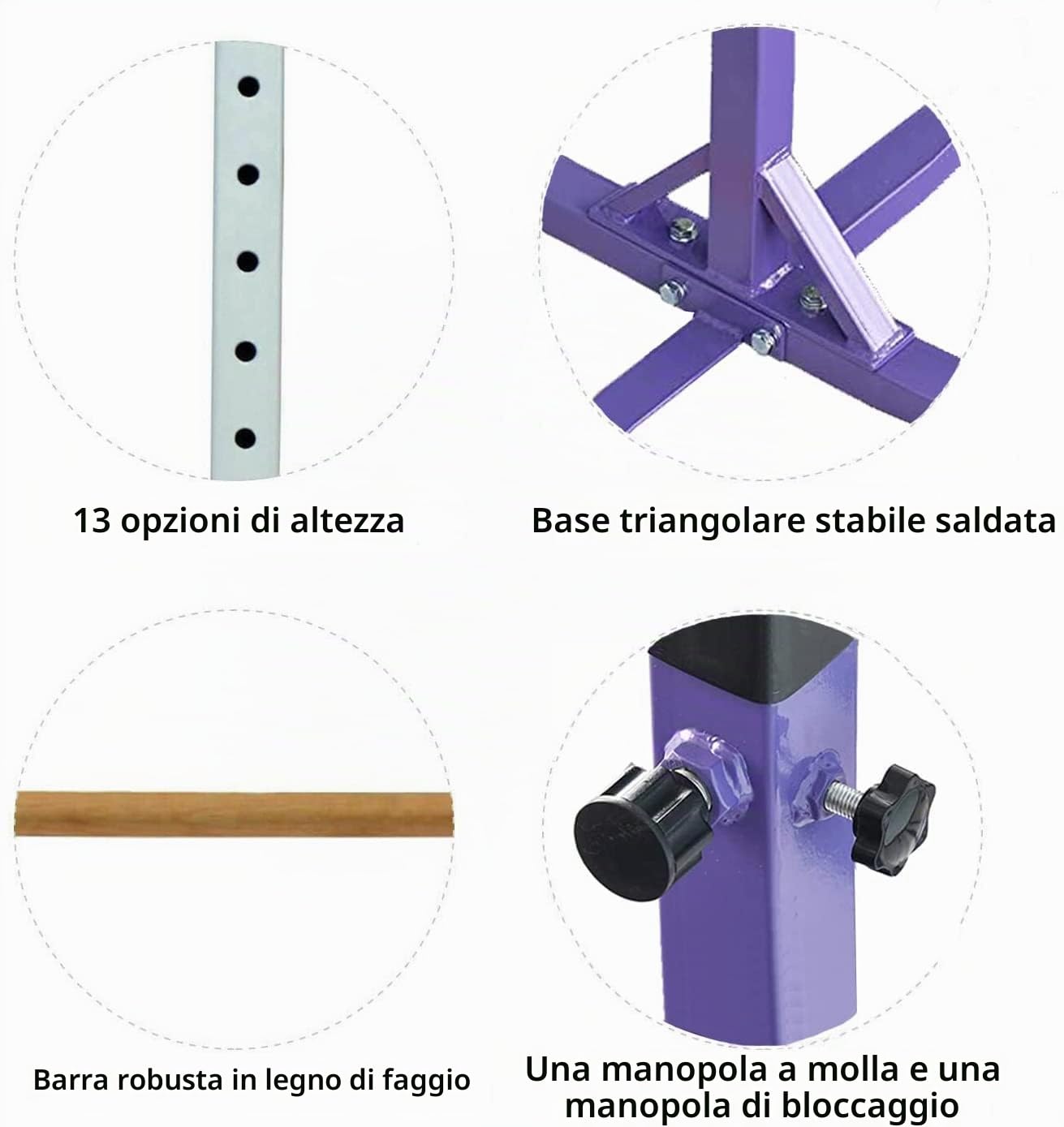 Sbarra di Ginnastica per Bambini Barra Ginnastica Orizzontali Artistica Palestra Regolabile in Altezza Attrezzatura da Competizione