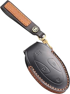 Ysbxitu Remote Control Car Key Cover Case Leather Accessories Fits Hyundai 2024 Ioniq 5 6 KONA SX2 Grandeur GN7 2023 Key Case Car Key Cover Protective Car Keychain 5/7 Buttons