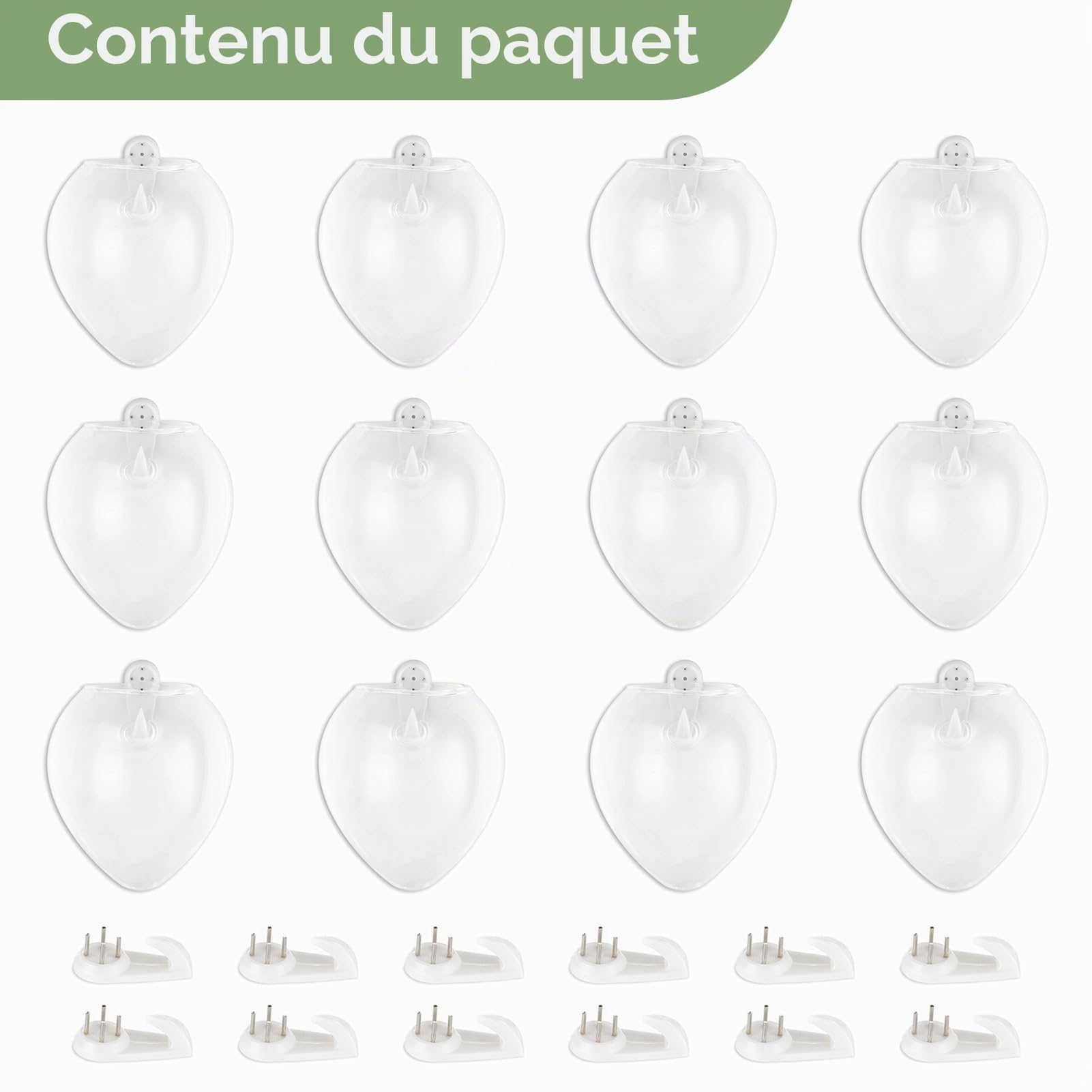 12 Pièces Murales Suspendues Planteurs de Verre Pot - Eau Plantation Vases Air Fleur Vase Plante Terrariums Conteneur de Plantes