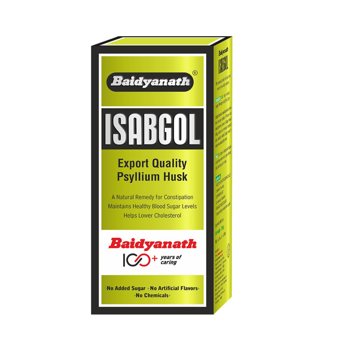 Baidyanath Isabgol - Psyllium Husk Powder - 100gm | Effectively Relieves Constipation | Fibre Supplement For Digestion