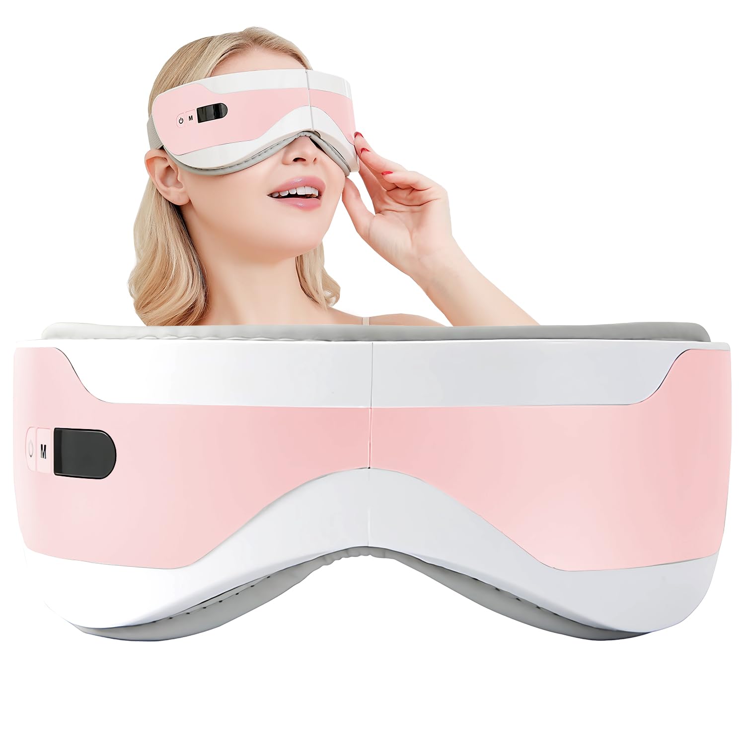 Eye Massager with Heat and Vibration Migraine Relief Products Sleep Mask Massage for Dry Eyes Dack Circles and