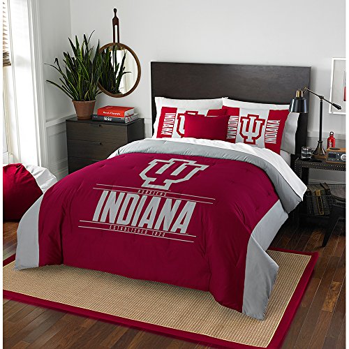 Northwest-NCAA-Indiana-Hoosiers-Unisex-Adult-Comforter-and-Sham-Set-FullQueen-Modern-Take