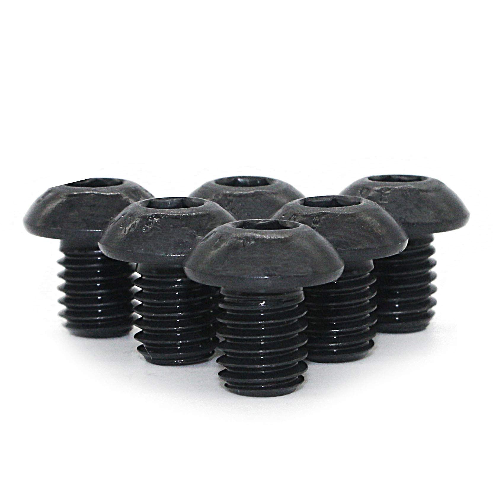 FullerKreg M4-0.7 x 8mm ISO 7380 Hex Drive Class 10.9 Black Oxide Finish Alloy Steel Button Socket Cap Screw (Pkg of 100)