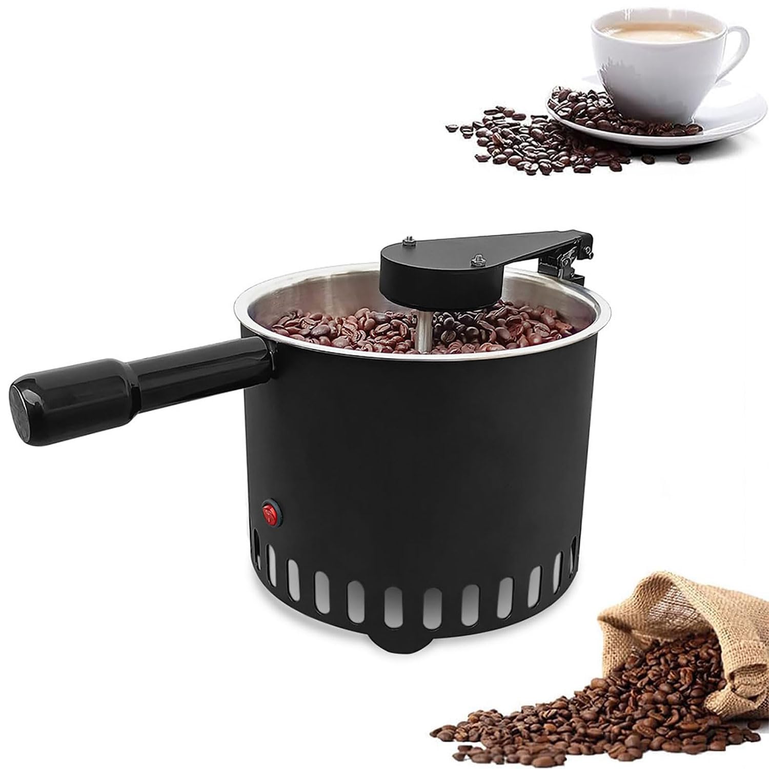 Refroidisseur de grains de café électrique avec filtre en acier inoxydable