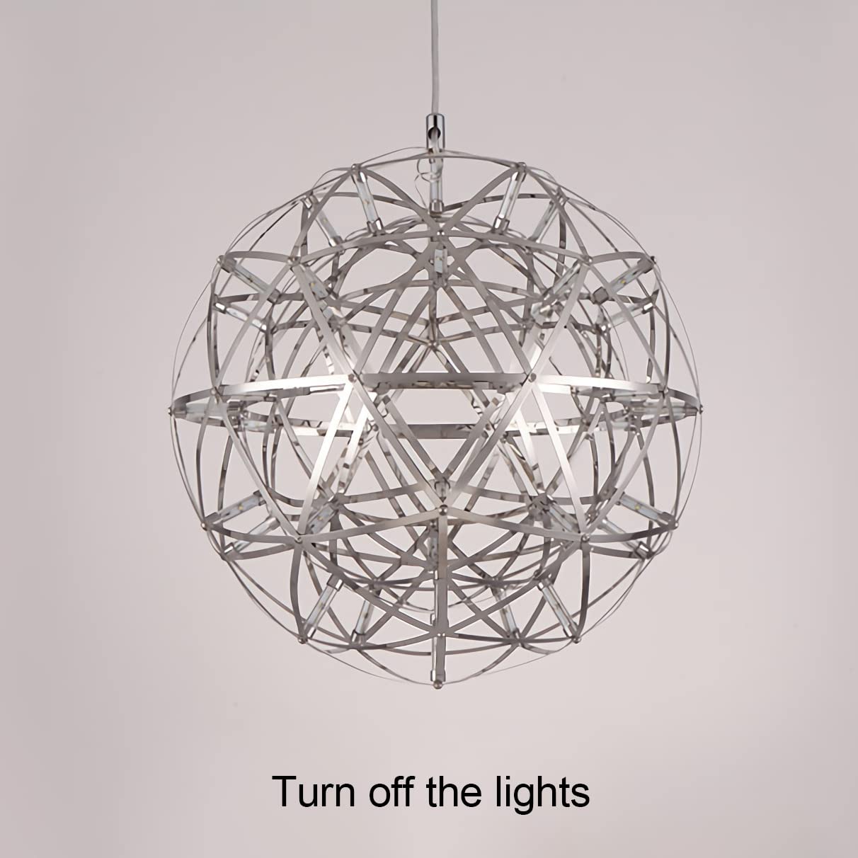 Spark Ball Lampa wisząca LED okrągłe światło sufitowe 40cm 6500K