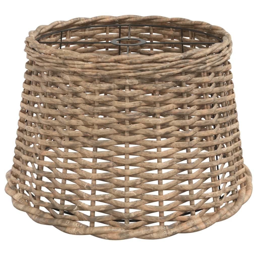 vidaXL Ceiling Lamp Shade, Ceiling Light Shade for Living Room Bedroom Dining Room, Pendant Light Shade with Holder Hole, White Wicker โ image 1