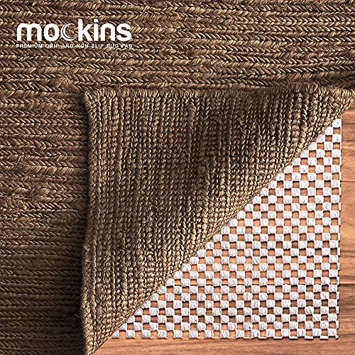 Nevlers Non Skid Rug Pad 5X7 Ft | Extra Thick Rug Gripper | Premium Non Slip Rug Pads | White Runner Rug Pad |Reversible Area Rug Pad Gripper | Anti Slip Rug Pad |Customizable Rug Mats For Under Rugs #TOP2