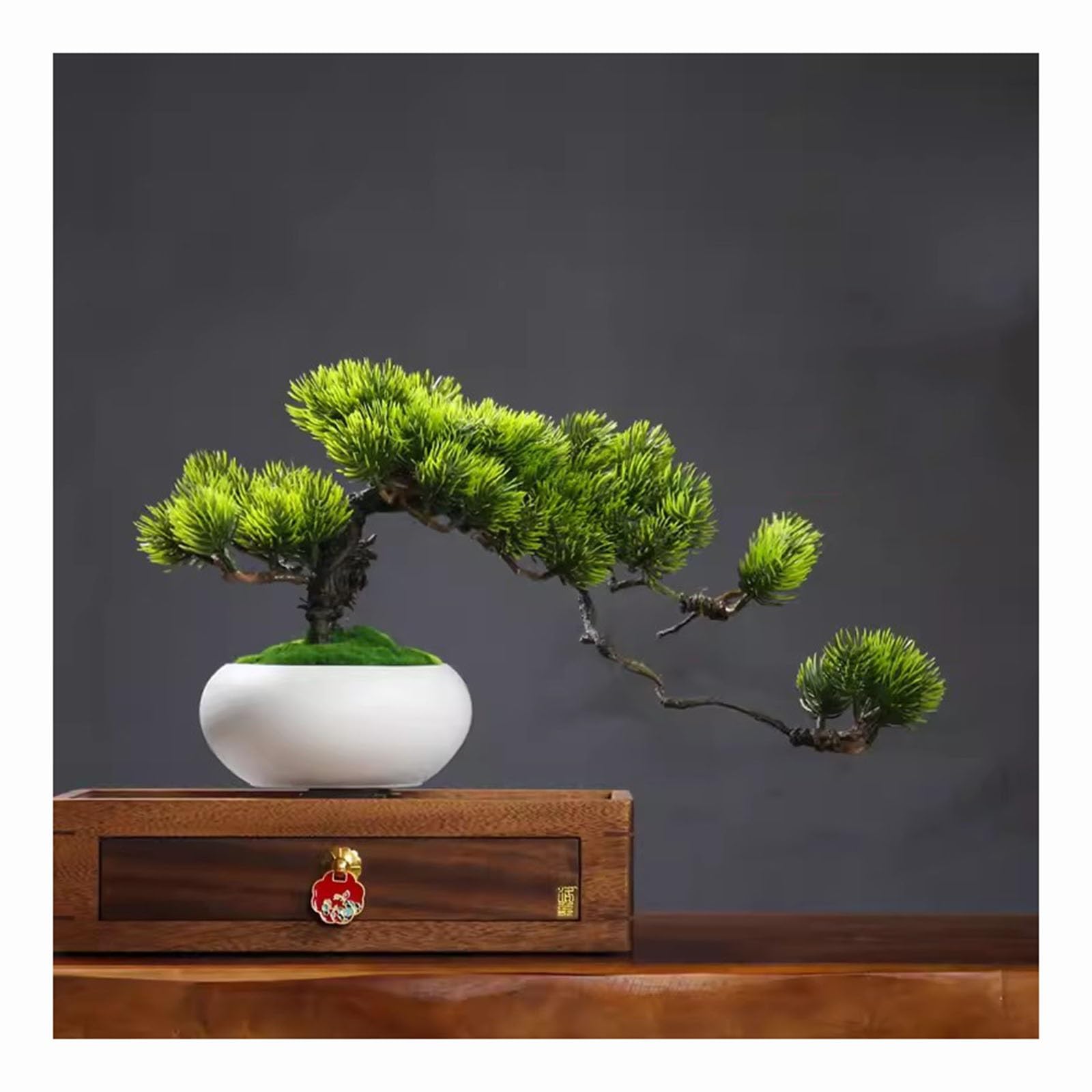 Bonsaï artificiel en pin plante artificielle de luxe pour décoration