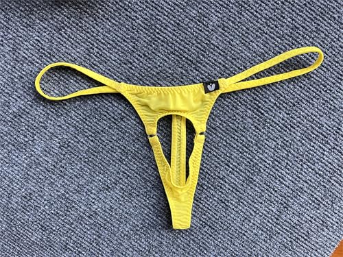 Men's Thong Underwear No Pouch G-String Thong Pouch Hollow Underwear For Men Open Pouch Undies4