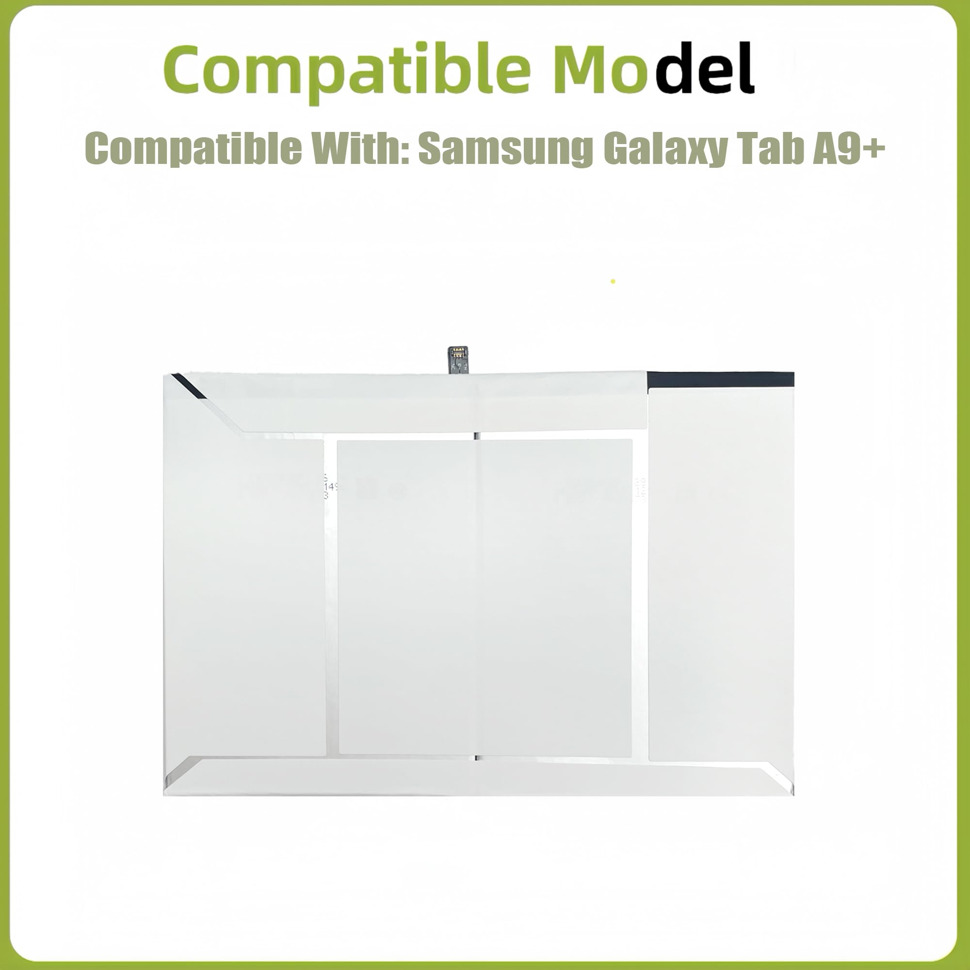 WT-S-W11 - Batteria di ricambio compatibile con Samsung Galaxy Tab A9+ SM-X210, SM-X215, SM-X216B con kit di attrezzi