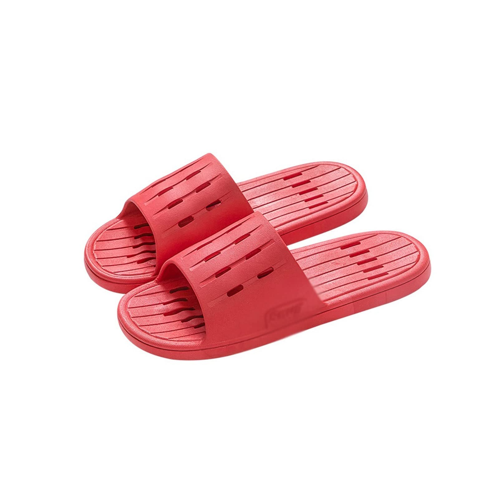 Ciabatte da Donna, da Uomo, estive, da Interno, Antiscivolo, Anti-Perdita d'Acqua, ad Asciugatura Rapida, per Coppia, da casa, da Bagno, da Hotel, Pantofole da Donna (Rosso 36/37 EU)