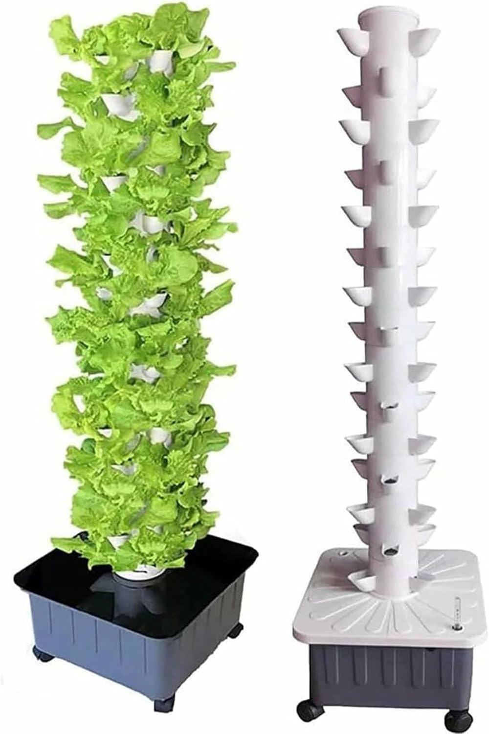 Hydroponic Tower Growing Sytem, 15 Floors 45 Plants Sites Indoor Vertical Gardening Grow Kit, Detachable Farm Greenhouse Hydroponic Grow System-*