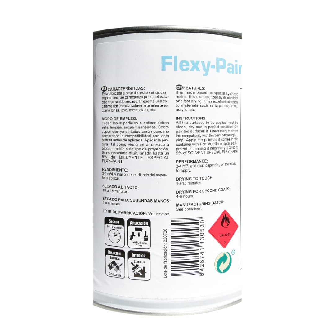 Pintura Náutica Flexible para PVC Flexy-Paint 750ml (Azul)