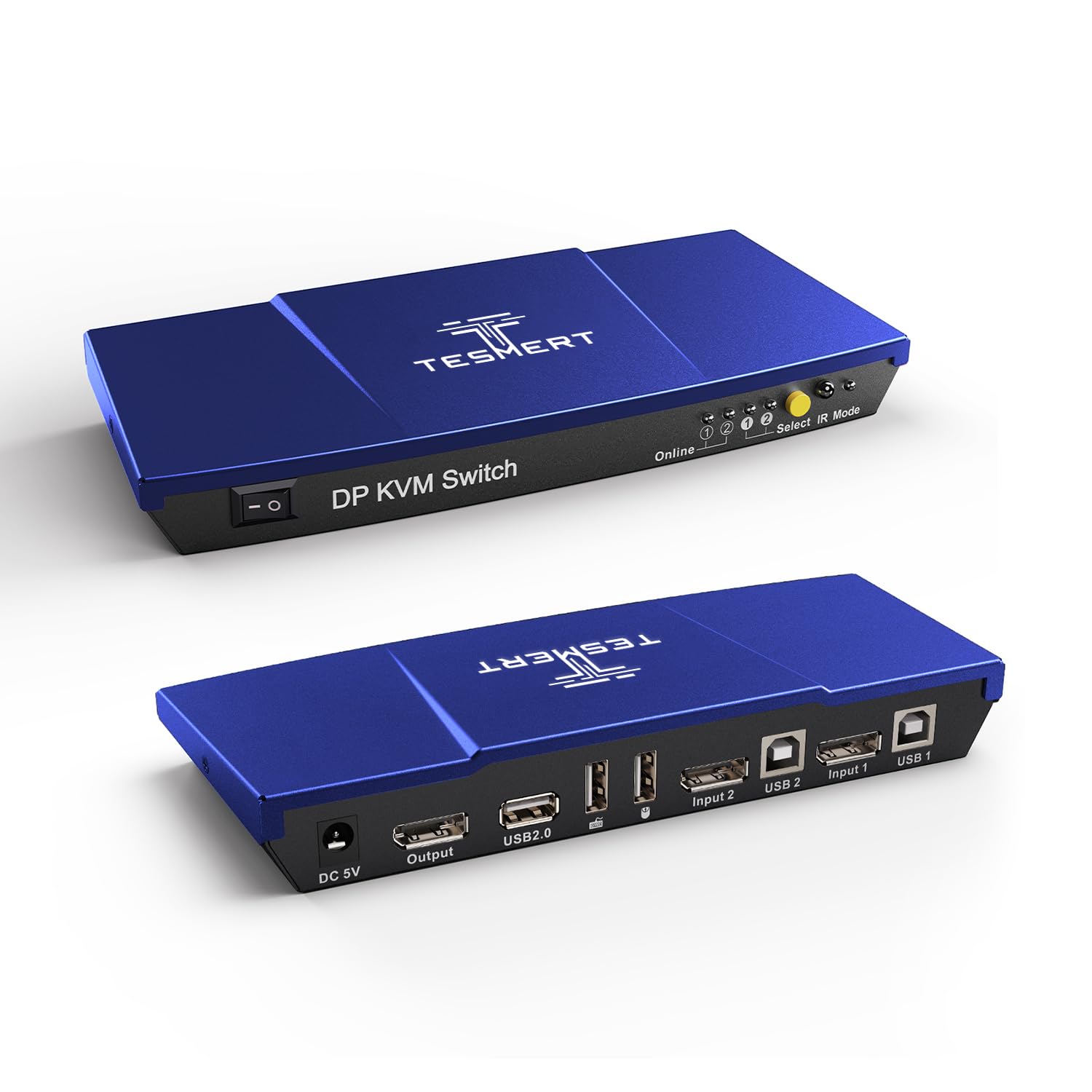 DisplayPort KVM Switch 2 PC 1 Monitor, 4K@60Hz DP KVM Switch with Additional USB Port Supports Auto Scan, Includes 2 Pieces 1.5m KVM Cable-image-20