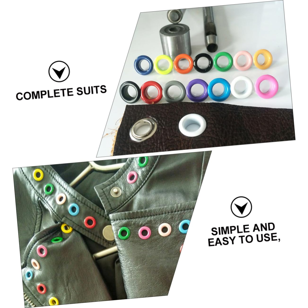 Kit Occhielli Installazione Per Grommet Per Scarpe Abbigliamento e Facile Usare e