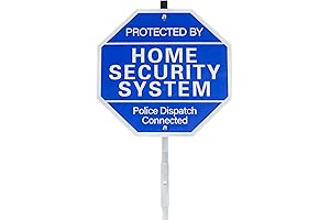 Protected By: Home Security System Signs for Yard