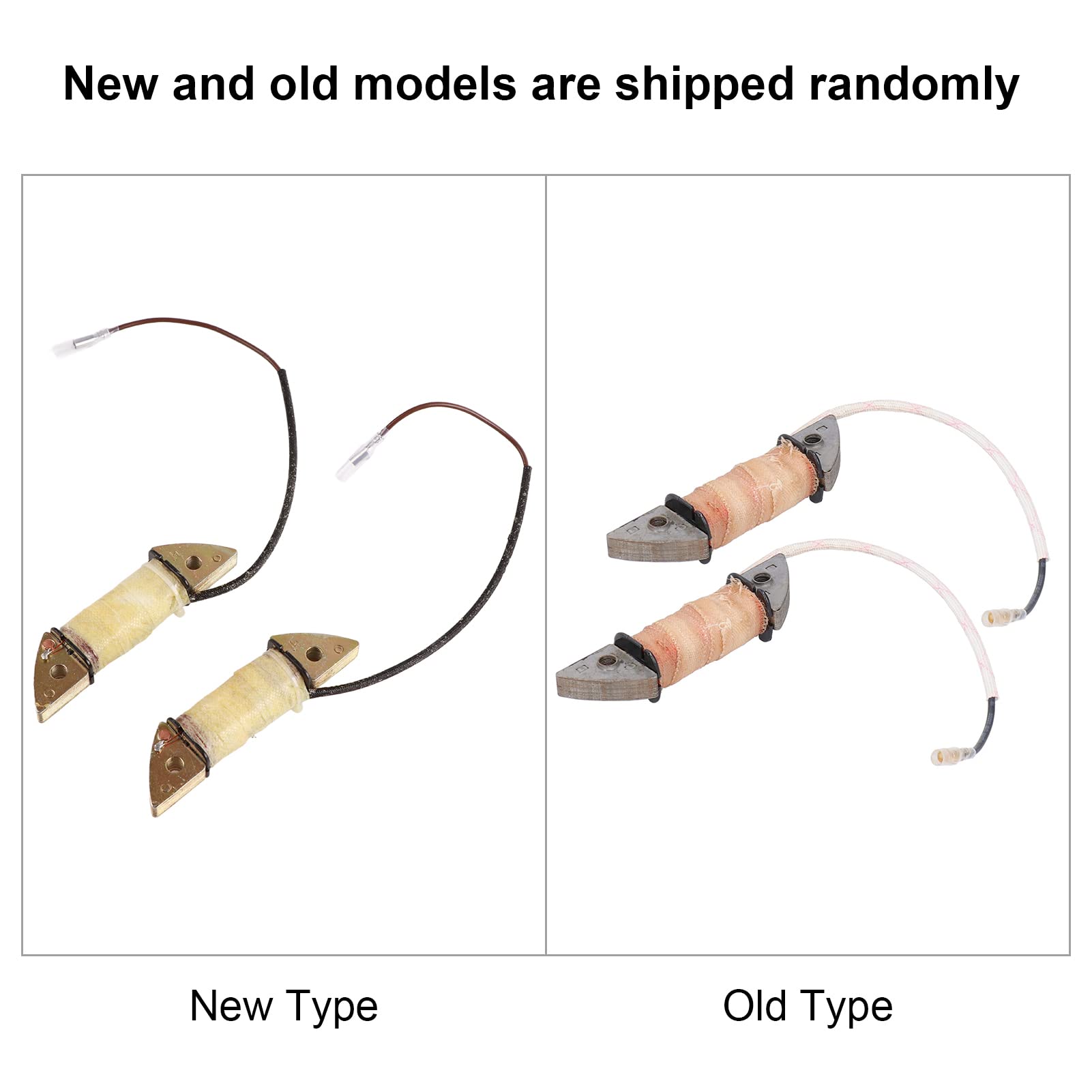 FLEXMAN 2Pcs Generator Charging Coil, 12V Gasoline Generator Parts for 168F 170F 188F 190F GX160 GX390 for Farming, Breeding Farms, Construction Sites