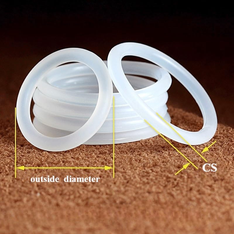 Pierścień Uszczelniający Biały Silikonowy 2,4mm 10szt(OD 39mm)