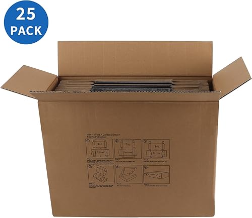 Miniatura 6 de Hoikwo Paquete de 25 cajas de envío de 8 x 8 x 4 para pequeñas empresas, cajas de cartón de embalaje negras, caja de embalaje de correo móvil