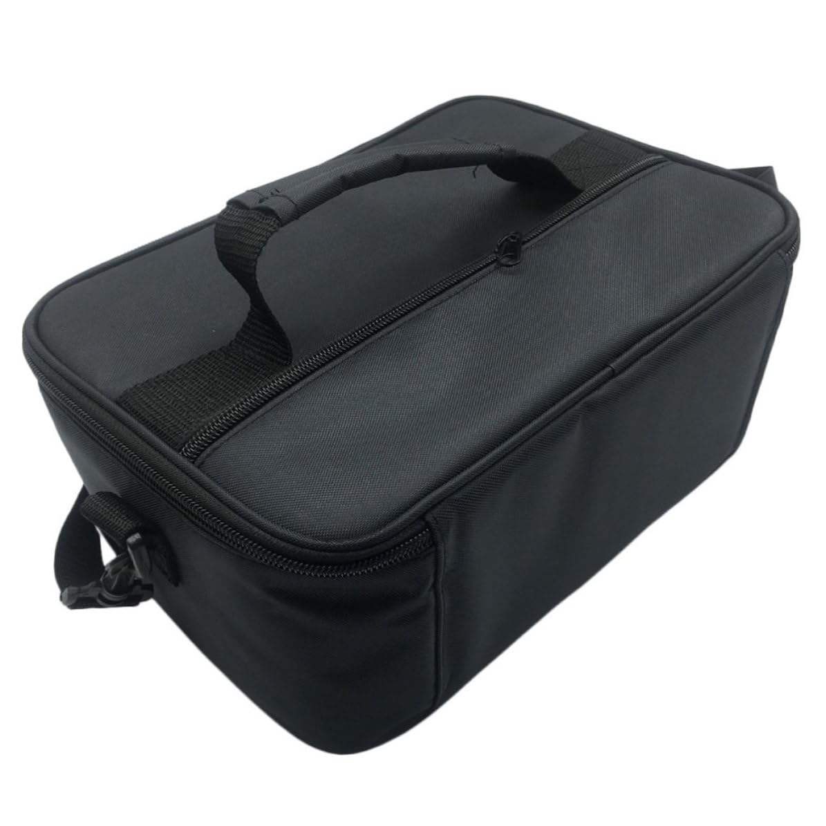 Bolsa Térmica para Almuerzo de 20l Asa, Ligera y Fácil de Limpiar, Adecuado para Camping y Escuela, Fabricada en Tela Oxford Negra