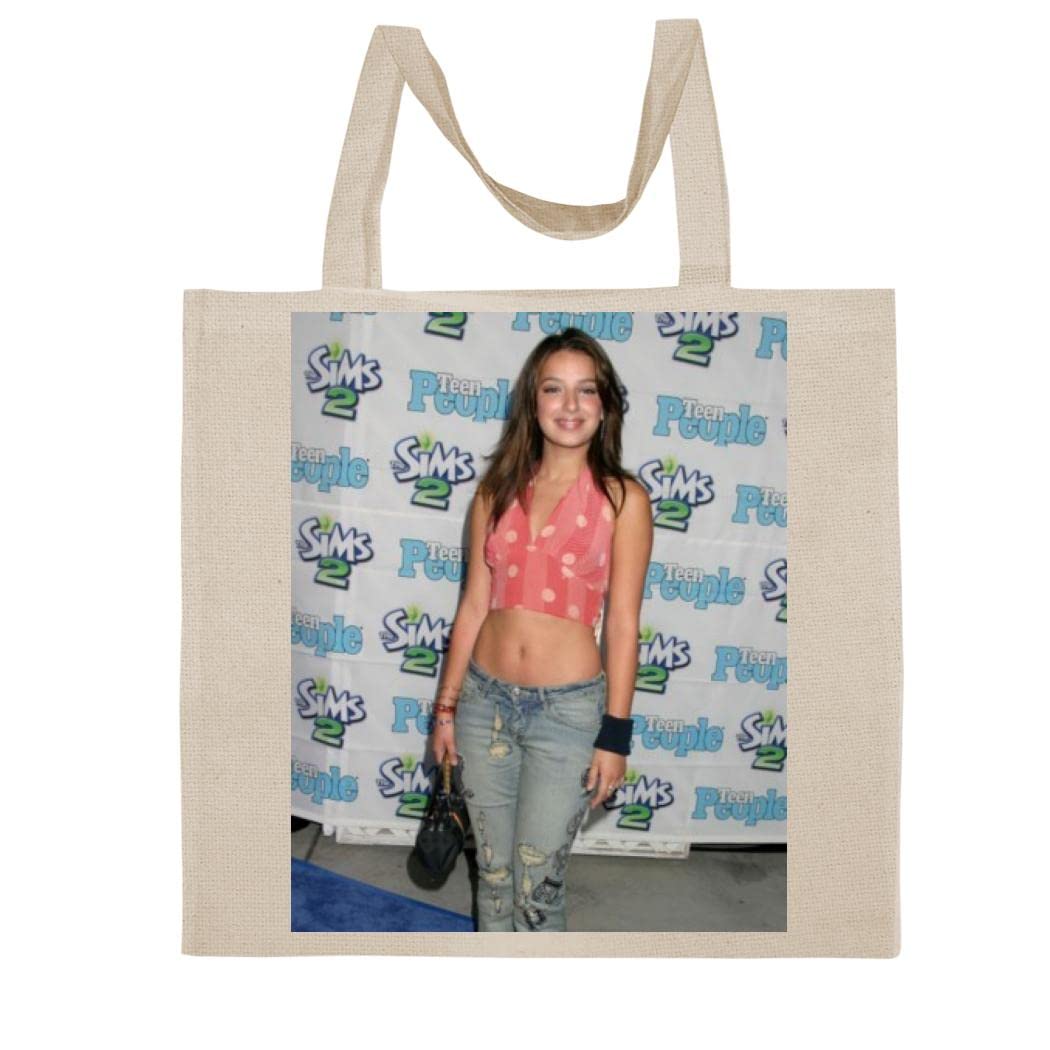 FC CarinoVanessa Lengies - A Nice Graphic Cotton Canvas Tote Bag FCA #FCAG136429, Natural, 15X16