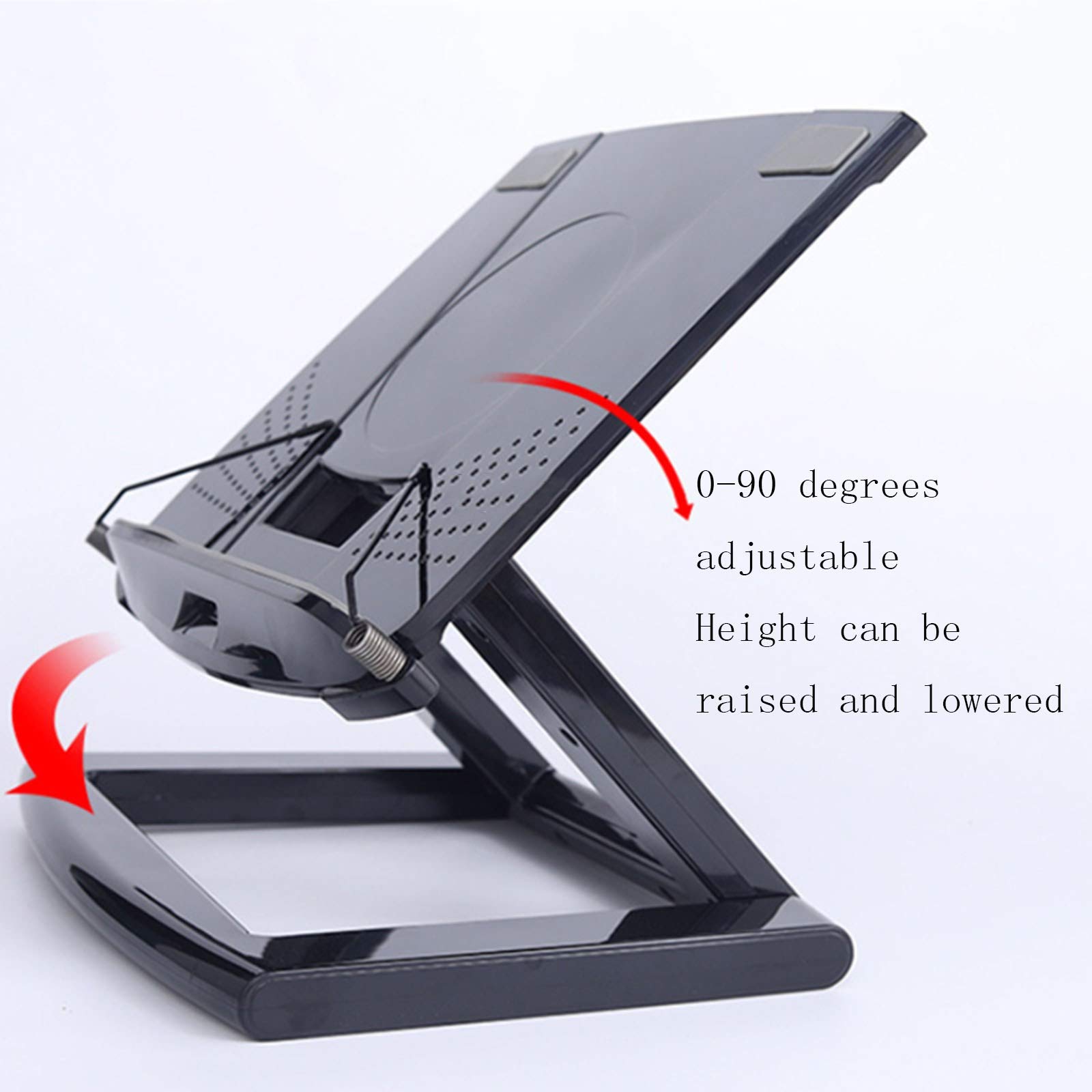 sunyu Plegable Soporte para Laptop - Elevar Protege la Columna Cervical proyector Soporte de enfriamiento - Negro