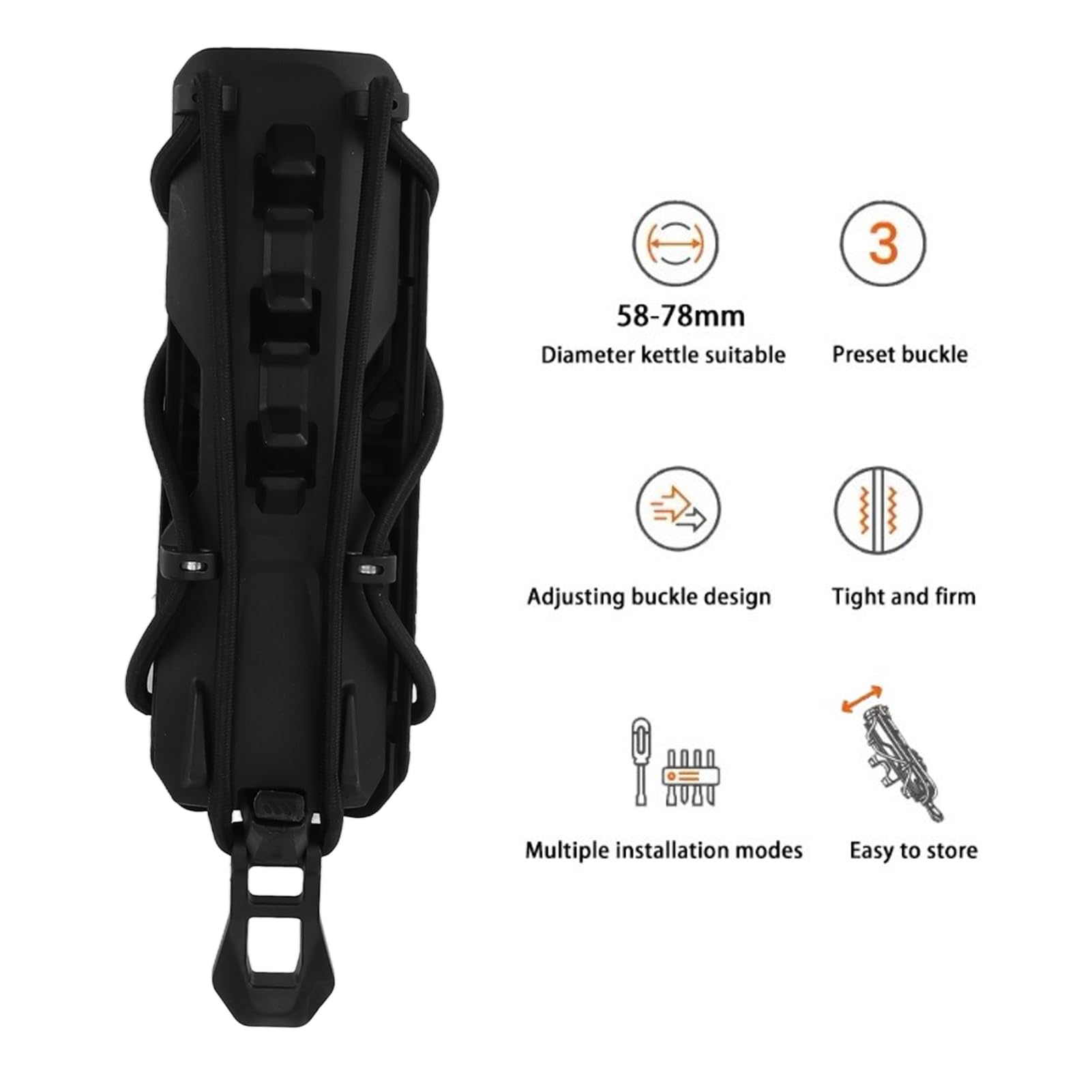 Portabotellas para Motocicleta, Liberaci¨®n R¨¢pida y Ajustable, para Barras de 25 mm, Ideal para Viajes Largos