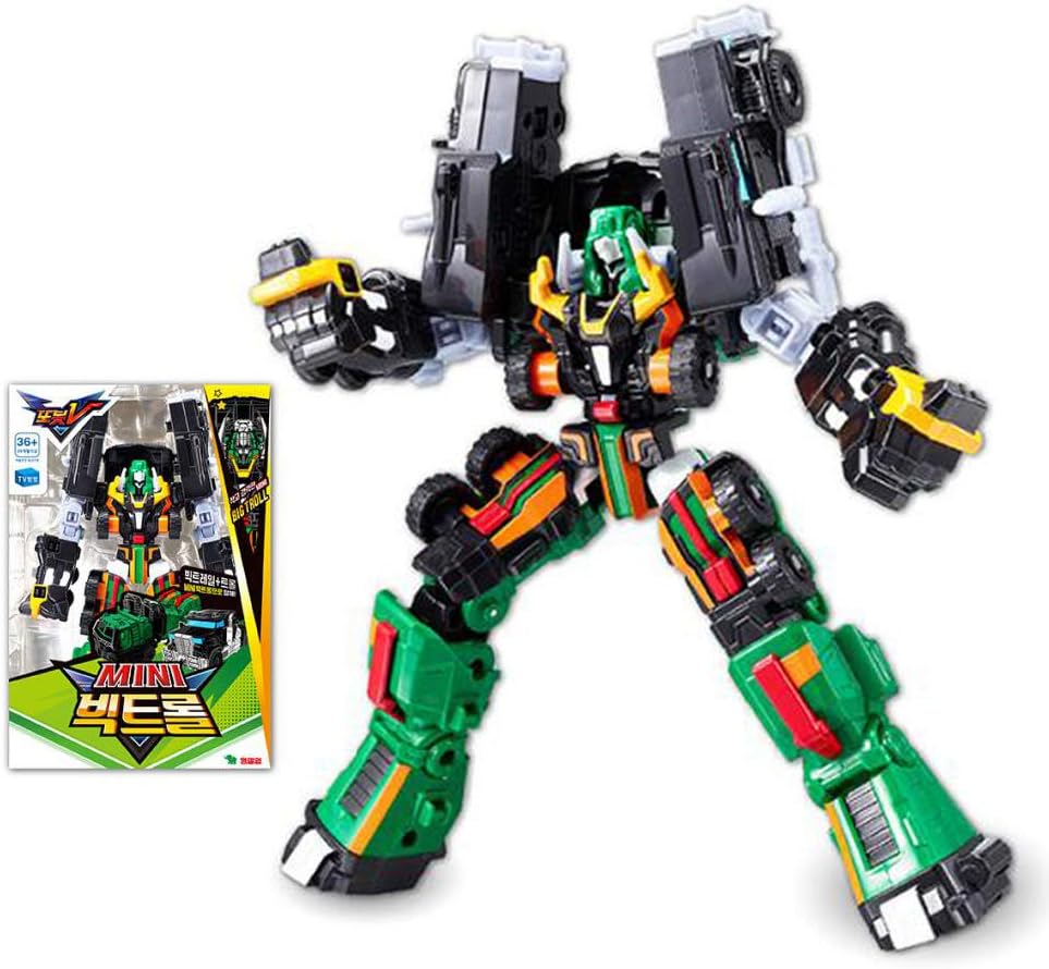 YOUNG TOYS Tobot V Mini Big Troll Transforming Robot Action Figure Toy Gift for Boys Kids