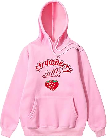 white adidas hoodie with strawberries