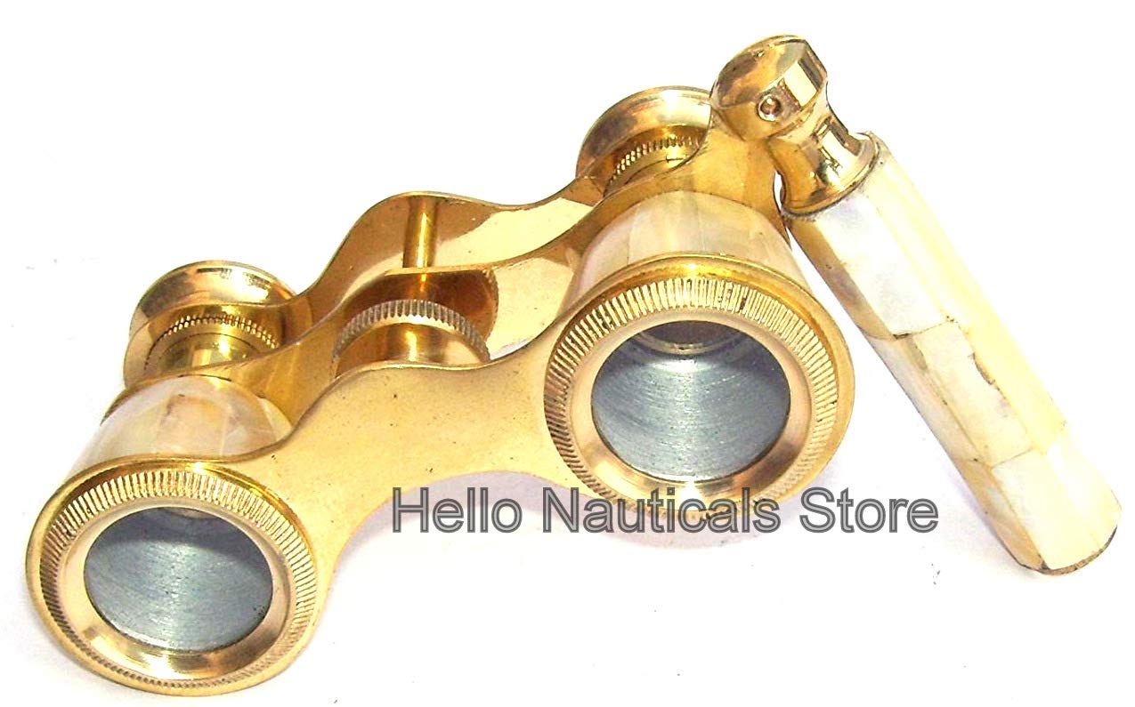 Jumelles anciennes en laiton style télescope nautique vintage pour collectionneur
