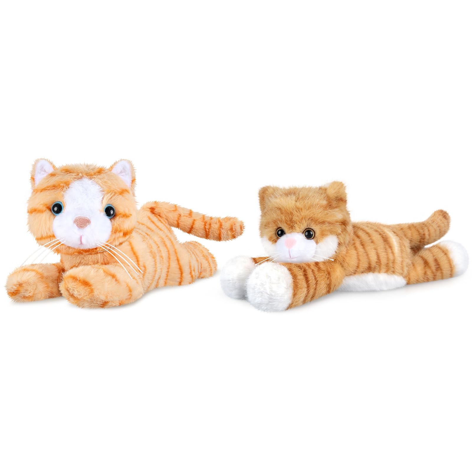 Heatable Coolable Orange Cat Stuffed Animals Cute Microwavable Heating Pad Plushies for Soothing Relaxation Stuffed Cat Plush Toys