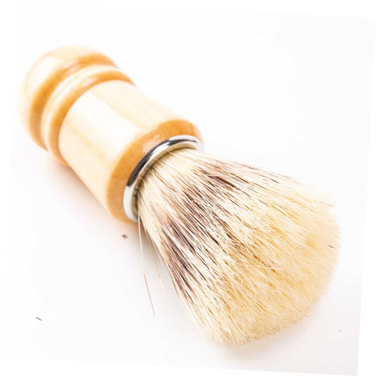 FRCOLOR 10pezzi Spazzola Da Barba Legno Professionale Per Rasatura e Stile Utile Casa e Viaggio Accessorio Per Uomini Per Creare Rasoio e Rimuovere Residui Di Barba