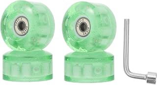 Toddmomy 1 Set Roller Pulley Light up Wheels Luminous LED Wheels Roller- Skating Wheel Outdoor Accessories Roller Skate Accessories Quad Skates Roller-skating Wheels Flashing Skating Wheels