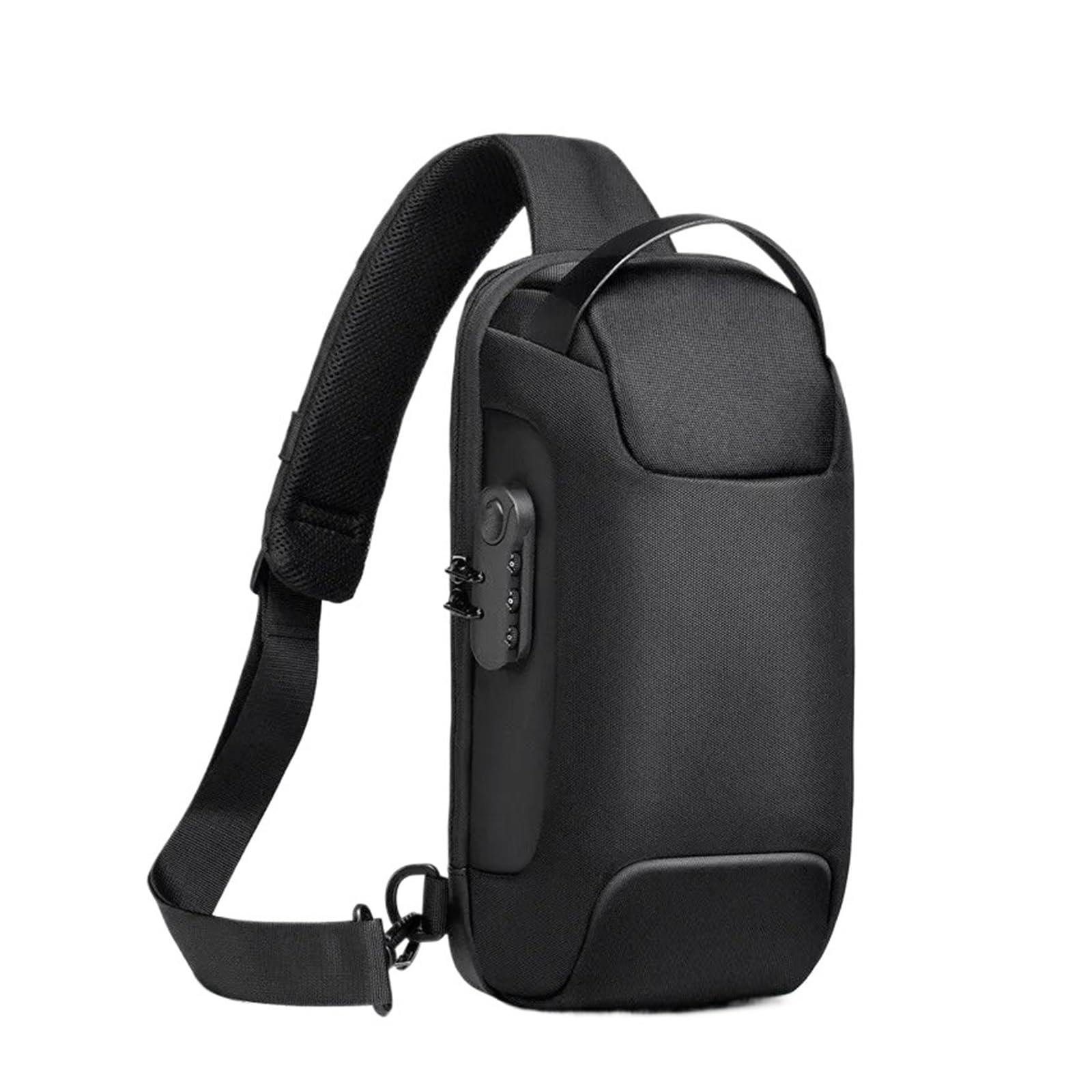 Bolsa de pecho para hombre espaciosa, bolsa cruzada SCRUBY para llevar todo sin peso 7