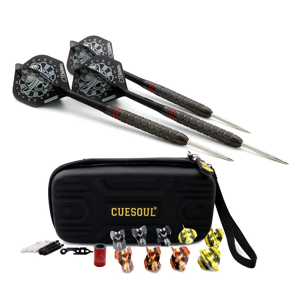 Big Beast 90% 26g/27g Steel Tip Tungsten Dart Set with Dart Case