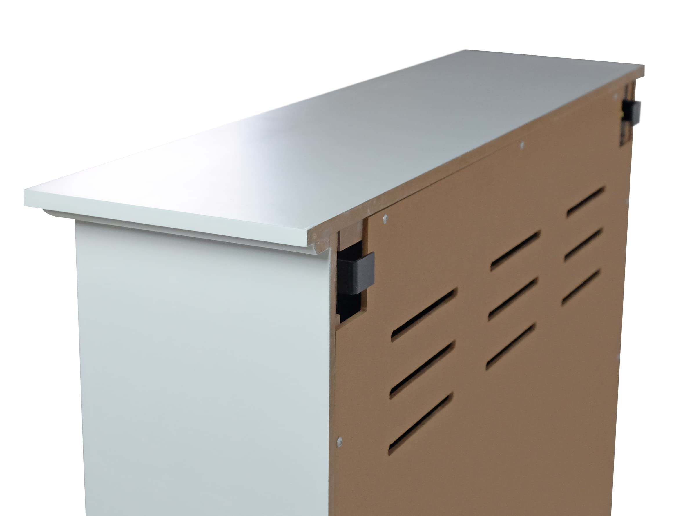CHEMIN'ARTE Caminetto elettrico Manhattan da appoggio, effetto fiamma LED - con funzione di riscaldamento, caminetto elettrico con potenza 2000W