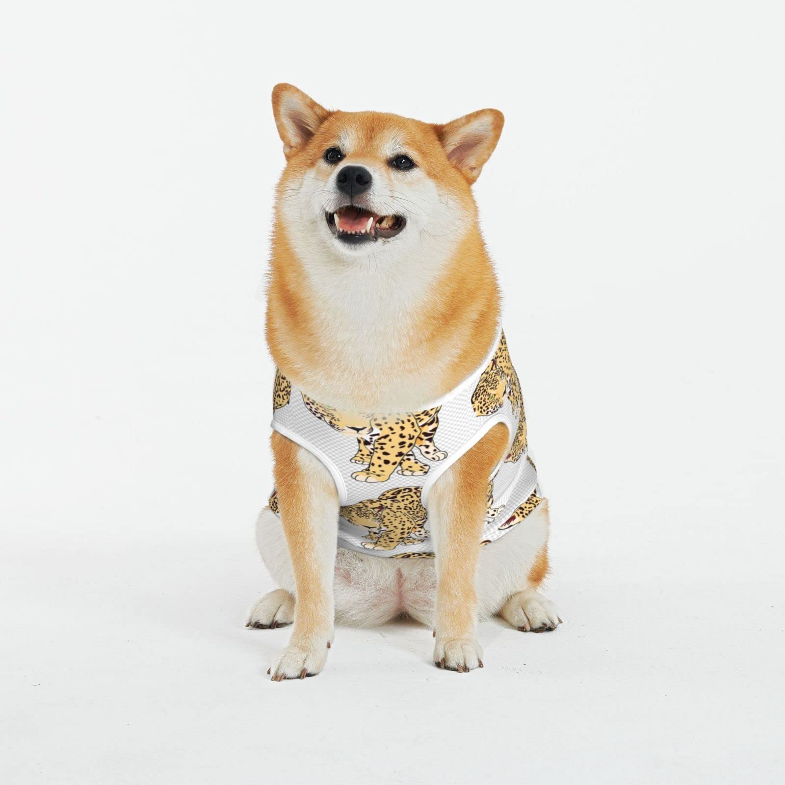 T-shirt guépard pour grand chien du XL au 5XL en tissu respirant pour l'été