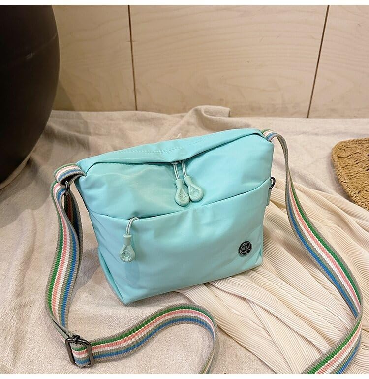 KARRESLY Nylon Crossbody Shoulder Bag Compact Casual Waterproof Sling Purse Crescent Bag with Adjustable Strap3