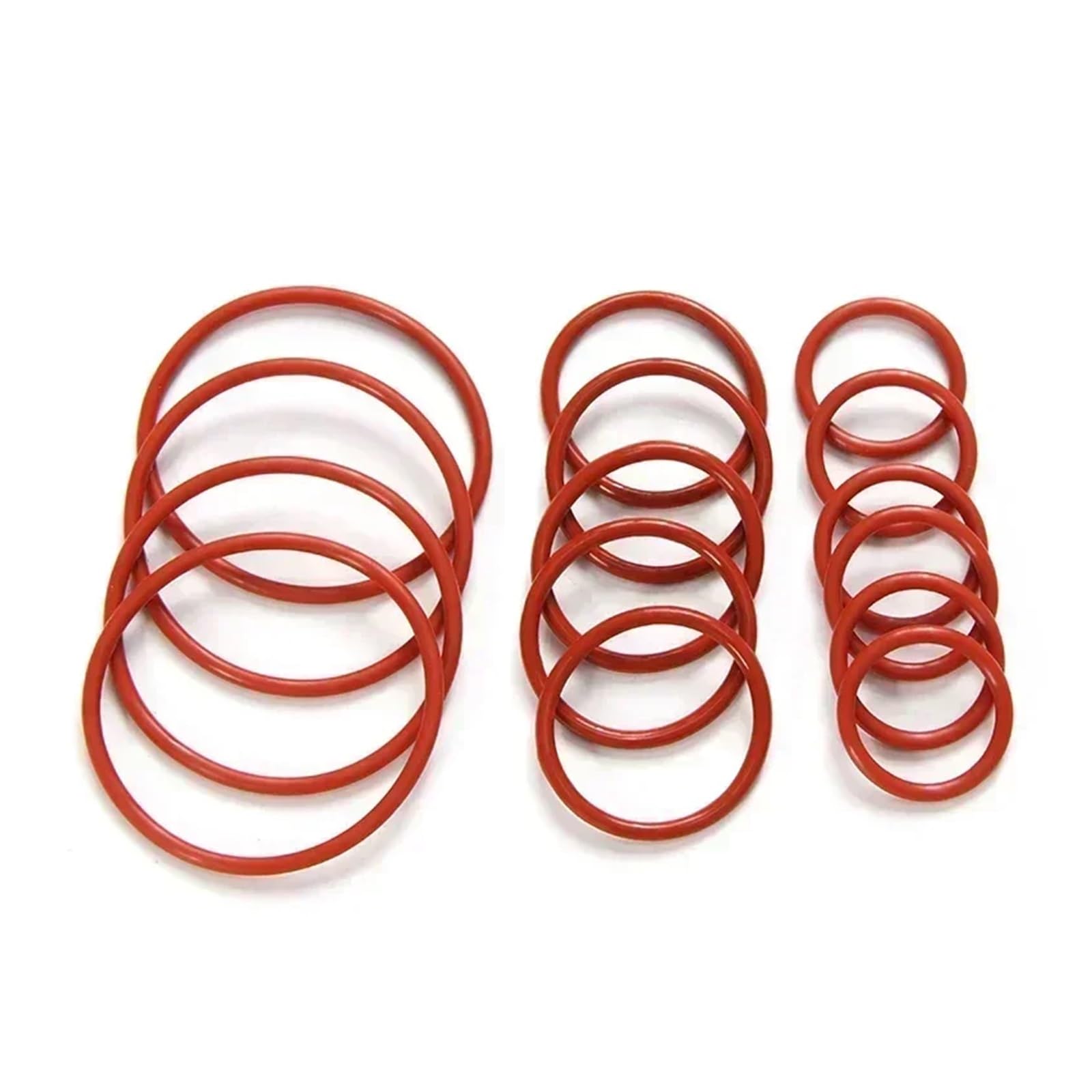 50 szt. uszczelek O-ring VMQ CS o grubości 1/2/3/4 mm, czerwona wodoodporna podkładka, okrągła uszczelka z gumy silikonowej w kształcie litery O(OD 80mm,CS 4mm)