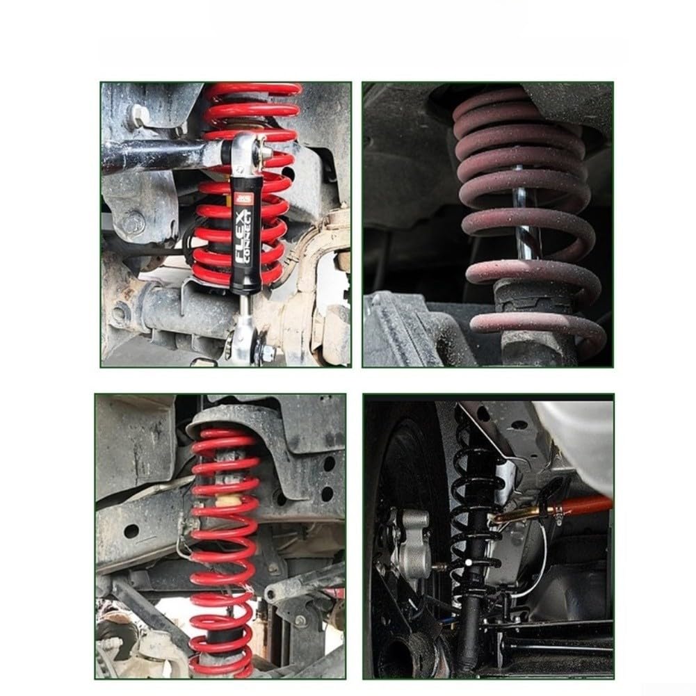 Attrezzi per compressore a molla ammortizzatore in acciaio legato per manutenzione automobilistica con design antiscivolo e serrature di sicurezza compatibili con driver da 12,5 mm, set da 2 pezzi