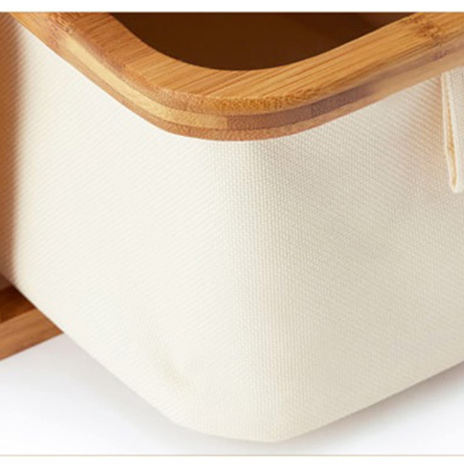 Cassetto di bambù Organizzatore Trucchi,Multi-Funzione Legno Organizzatore Cosmetico,Grande capacità Porta Trucchi Organizer per La Cura della Pelle Vanity Bagno-B 35x23x20.5cm(14x9x8inch)