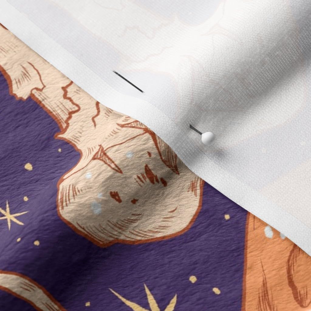 Spoonflower Fabric - Mushrooms Forest Woodland Fairy Tale Spooky Mushroom Printed on Minky Fabric by The Yard - Sewing Baby Blankets Quilt Backing Plush