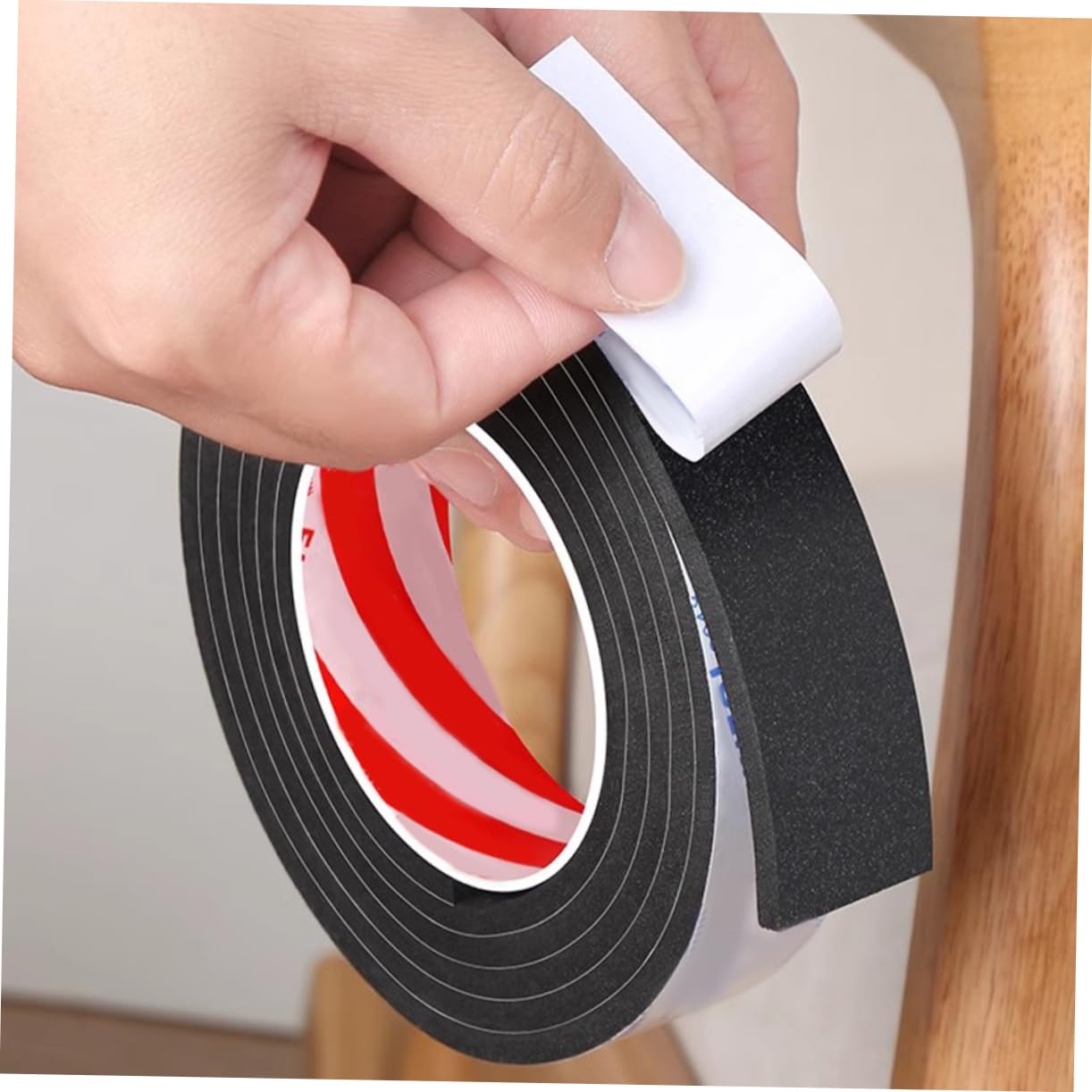 Angoily Soundproofing Door Seal Strip Anti-Slip Mats Vibration Collision Tape Self-Adhesive Foam Tape