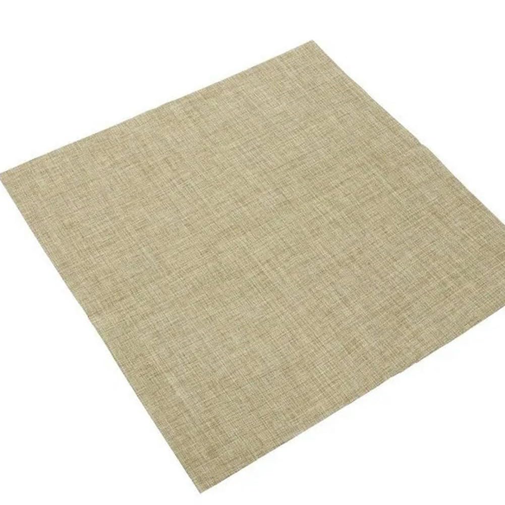 Viciyoo Khaki 5Pcs Napkins Square Handkerchief Wipes Imitation Linen 30X30cm Dining Table For Restaurants Wedding Home Party Deco