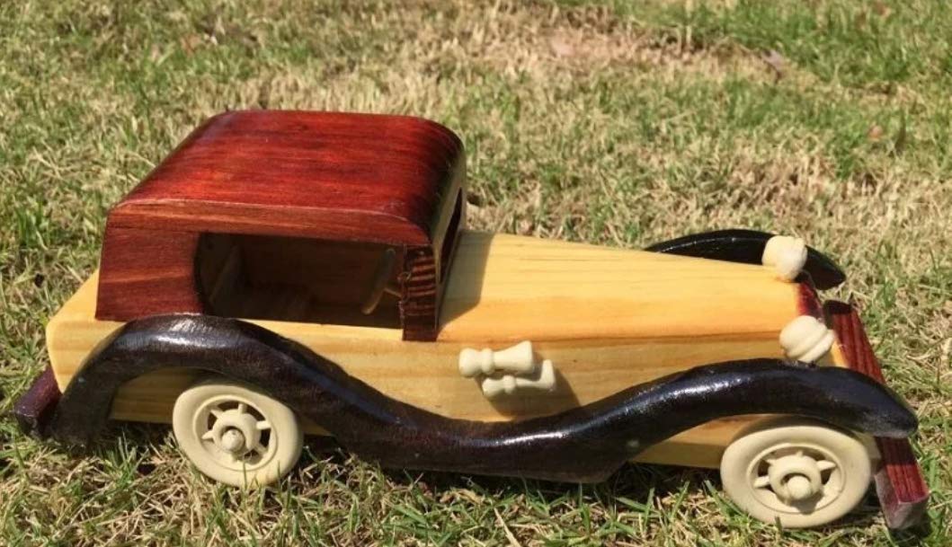 Kunslter Wooden Showpiece Vintage Car for Kids (Size:24x8x7cm) (B0851NJCZ2) Amazon Price History, Amazon Price Tracker