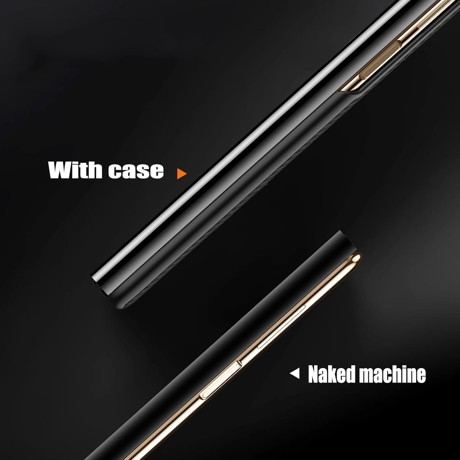 Etui na Huawei Mate XT, magnetyczne skórzane etui z teksturą włókna węglowego funkcja widoku okna z klapką uniwersalna obudowa ochronna, brązowe