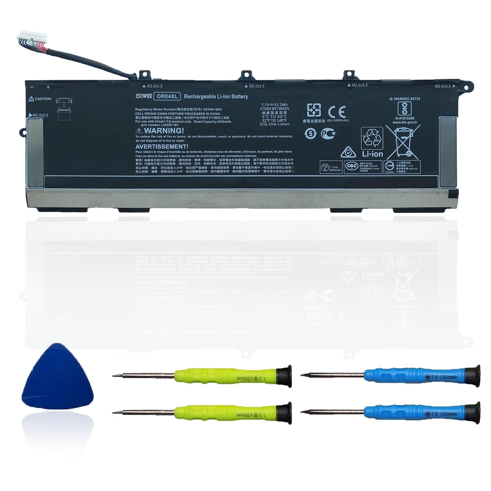 Amazon.com: OUWEE HSTNN-IB8U OR04XL Laptop Battery Compatible with